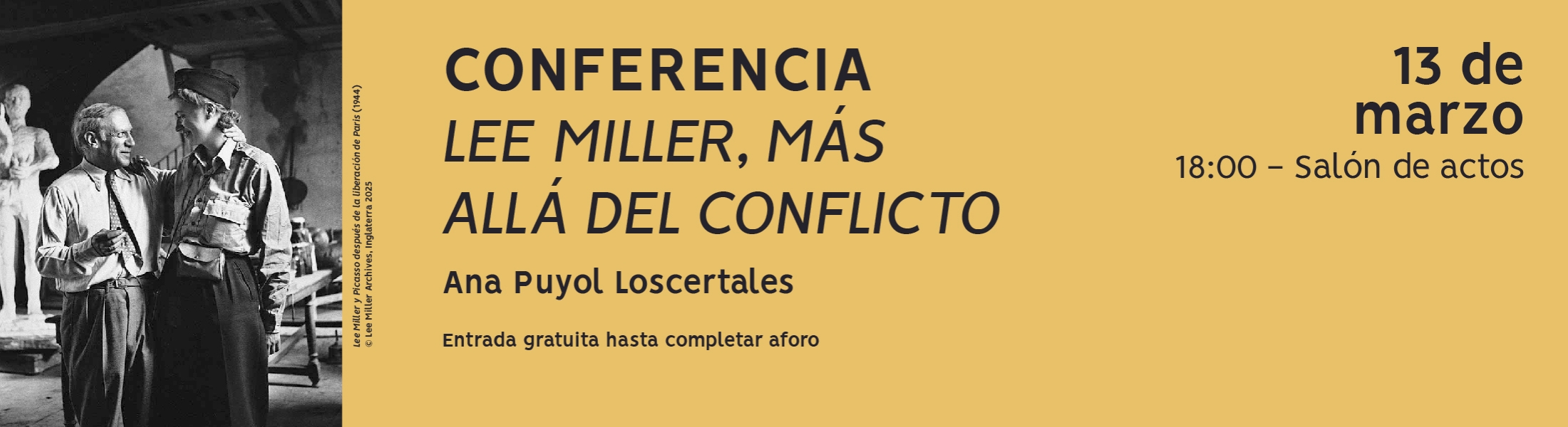 2025 Conferencia_Lee_Miller_BANNER