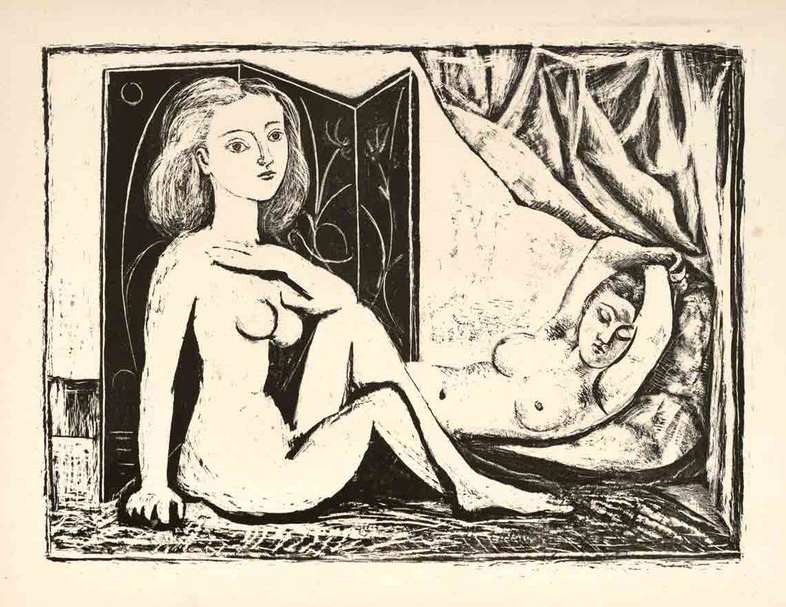 2018 Vélez Dos mujeres desnudas (1946) © Sucesión Pablo Picasso, VEGAP
